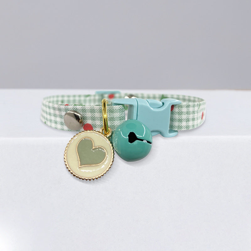 Charming Polka Dot Cat Collar with Bell