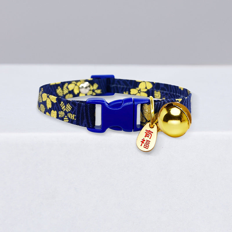 Charming Polka Dot Cat Collar with Bell