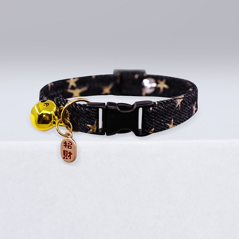 Charming Polka Dot Cat Collar with Bell