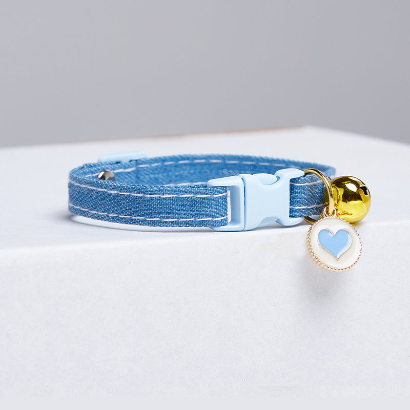 Charming Polka Dot Cat Collar with Bell