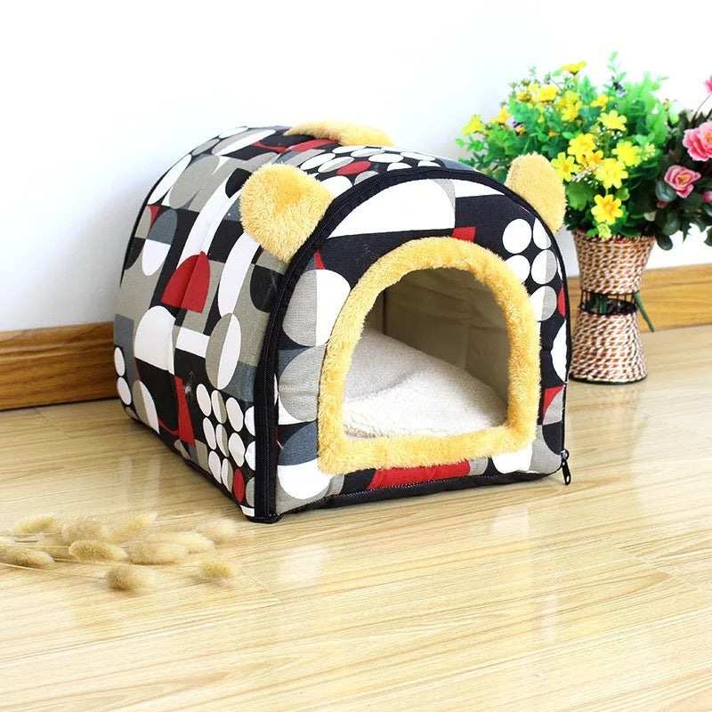 Pet kennel cat litter