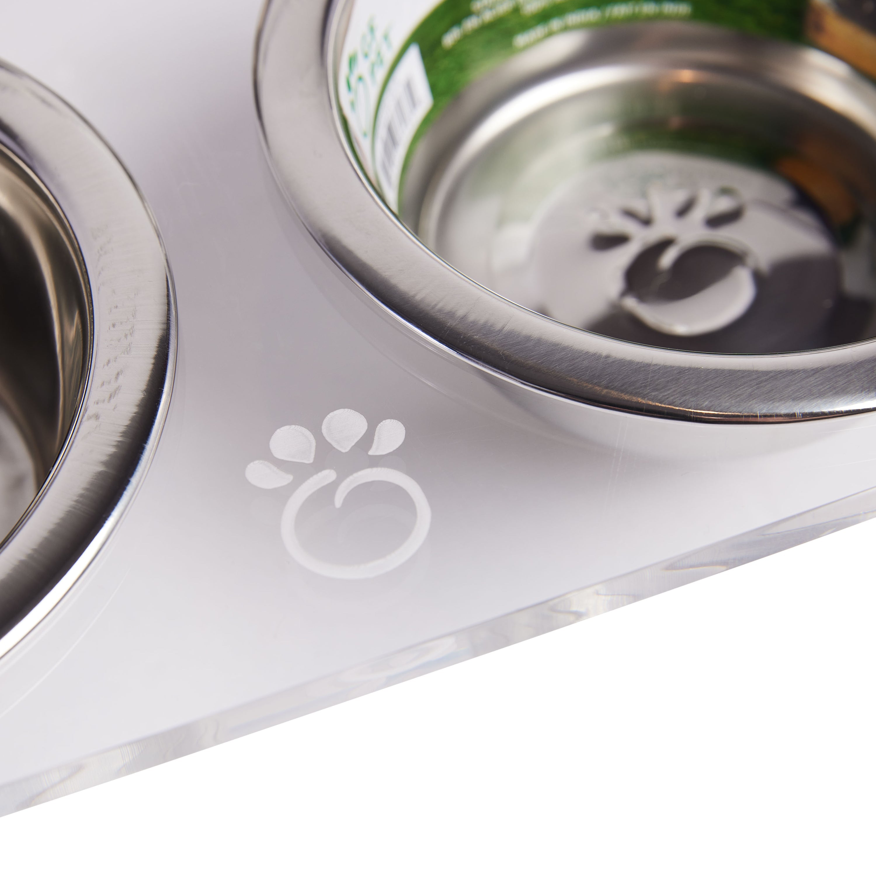 PawLux ClearView Dual Pet Feeder