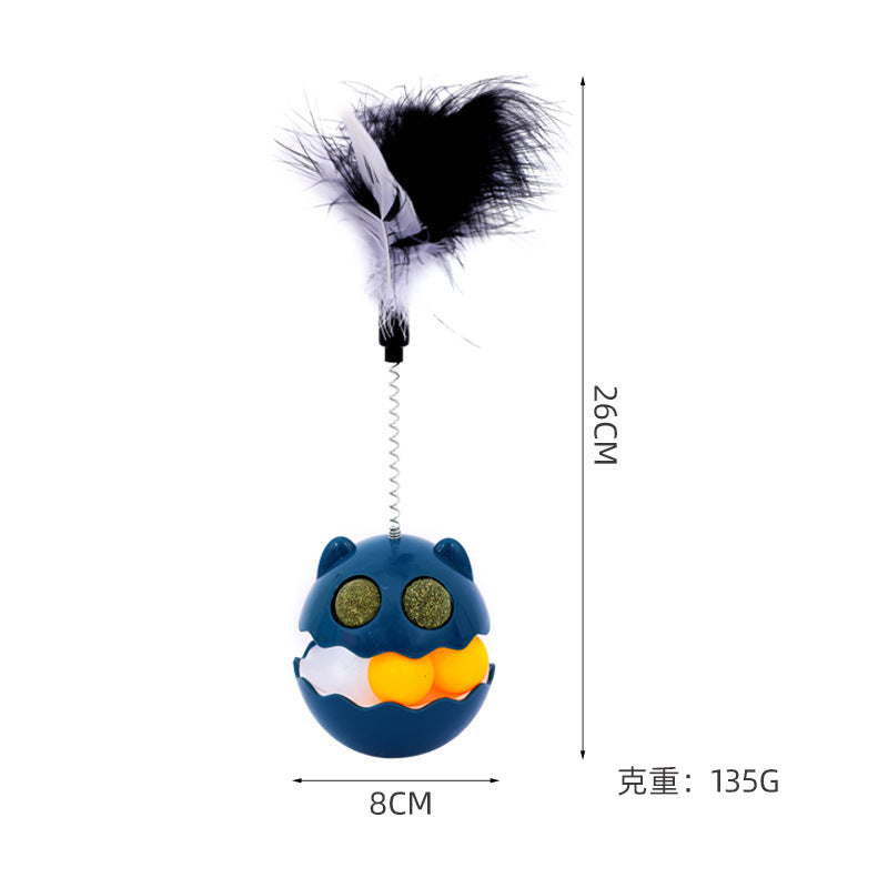 Pets Cat Toy Tumbler Feather Cat Teaser Pet Products