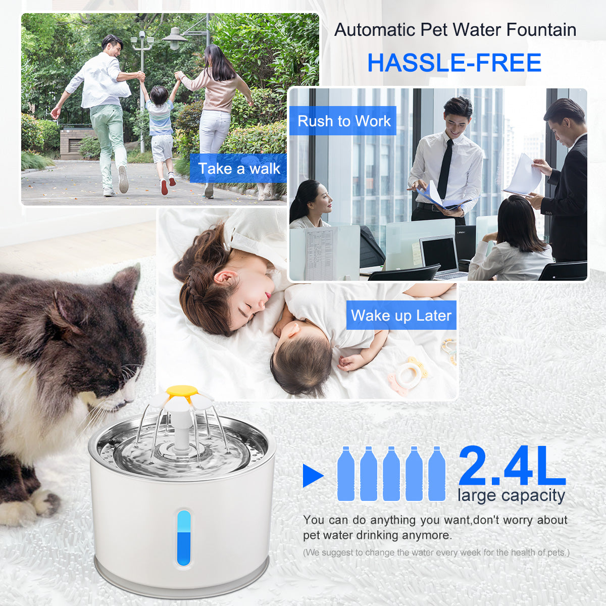 PurrFlow Automatic Cat Water Feeder