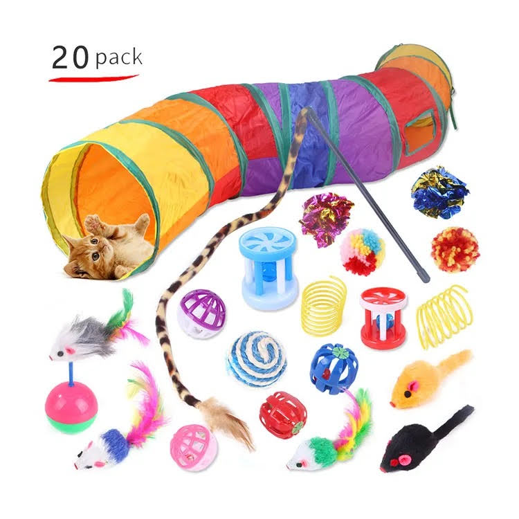 20-Piece Cat Toy Treasure Box