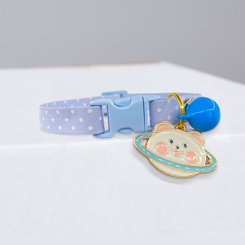 Charming Polka Dot Cat Collar with Bell