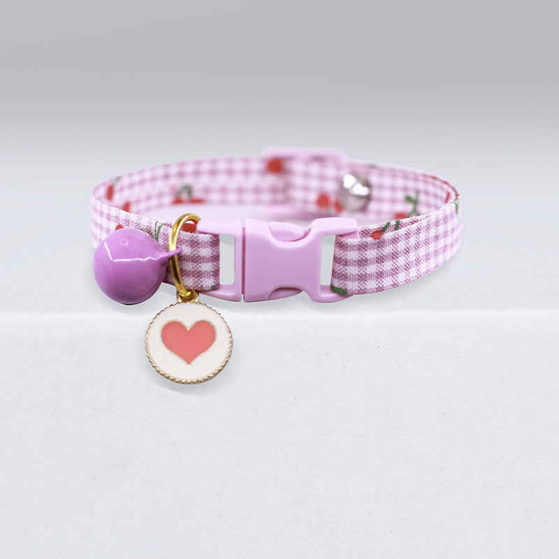 Charming Polka Dot Cat Collar with Bell